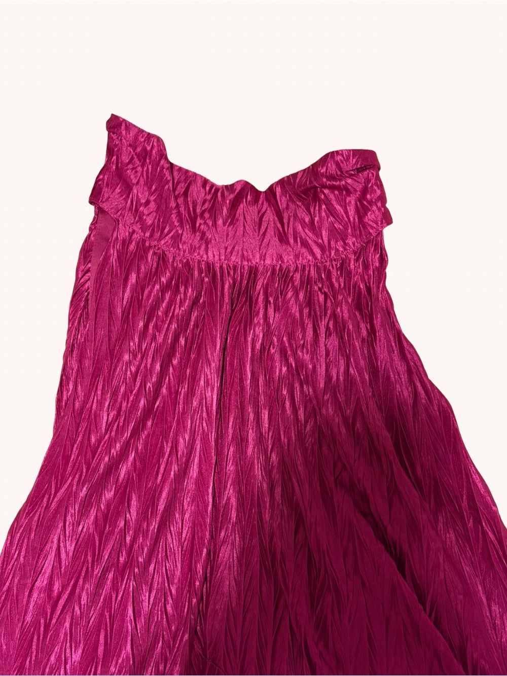 Lee Tracy Women’s Fuchsia Ruffled Halter Blouse